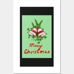 Silver Bells Christmas Greeting Card Posters and Art